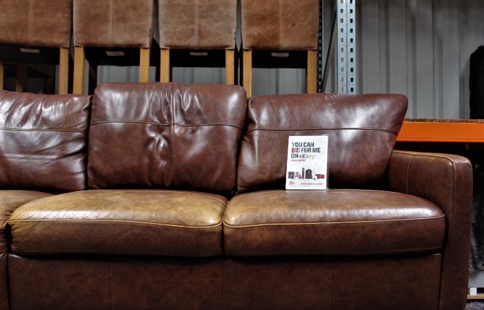 Big leather sofa